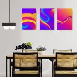 Set 3 tablouri minimaliste forme abstracte - Dimensiune multicanvas: 3 tablouri 80x120 cm