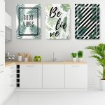 Set 3 tablouri Believe mesaj motivational - Dimensiune multicanvas: 3 tablouri 30x45 cm