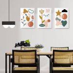 Set 3 tablouri minimalist forme abstracte - Dimensiune multicanvas: 3 tablouri 80x120 cm