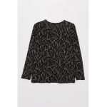 Bluza cu maneci lungi si imprimeu