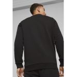 Bluza de trening cu decolteu la baza gatului si imprimeu logo Essentials