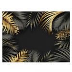 Frunze aurii tropicale tablou - Material produs:: Poster pe hartie FARA RAMA, Dimensiunea:: 30x40 cm
