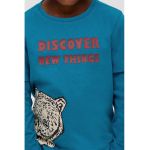 Bluza de bumbac cu aspect 2in1