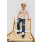 Bluza de bumbac cu imprimeu