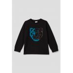 Bluza de bumbac cu imprimeu grafic