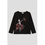Bluza de bumbac cu imprimeu grafic