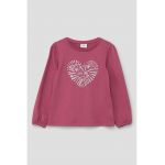 Bluza de bumbac cu imprimeu inima