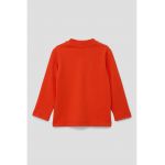 Bluza de bumbac cu imprimeu