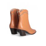 Botine cowboy din piele