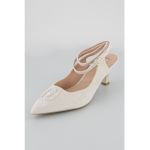 Pantofi slingback din piele intoarsa