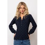 Bluza cu fenta scurta cu nasturi