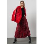 Bluza din amestec de bumbac cu maneci bufante
