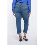 Blugi crop cu croiala conica
