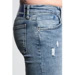 Blugi skinny cu aspect deteriorat