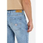 Pantaloni scurti de denim cu aspect decolorat