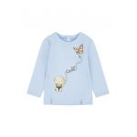 Bluza cu imprimeu si slituri frontale
