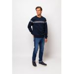 Bluza de trening cu decolteu la baza gatului si segmente contrastante Daan