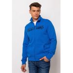 Bluza de trening cu fermoar si imprimeu logo Tristan