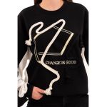 Bluza de trening cu imprimeu text