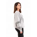 Bluza de trening cu volane