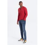 Bluza din bumbac cu fenta cu nasturi