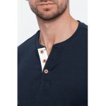 Bluza din bumbac cu fenta cu nasturi