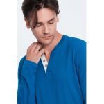Bluza din bumbac cu fenta cu nasturi