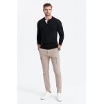 Bluza din bumbac cu fenta cu nasturi