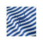 Bluza in dungi cu logo brodat