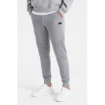 Pantaloni de trening cu croiala conica si snur de ajustare