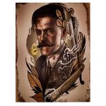 Barber Shop Tablou shaving vintage - Material produs:: Poster pe hartie FARA RAMA, Dimensiunea:: 20x30 cm