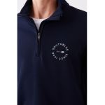 Bluza de trening cu fenta cu fermoar