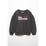 Bluza de trening cu imprimeu text Bloom