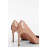 Pantofi cu varf ascutit si aspect lacuit Ary