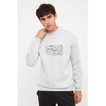 Bluza de trening cu decolteu la baza gatului
