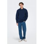 Bluza de trening polo regular fit cu fermoar