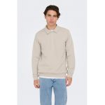 Bluza de trening polo regular fit cu fermoar