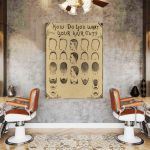 Barber Shop Tablou Haircut - Material produs:: Poster pe hartie FARA RAMA, Dimensiunea:: A0 84,1x118,9 cm