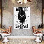 Barber Shop Tablou Wookie Vintage - Material produs:: Poster pe hartie FARA RAMA, Dimensiunea:: a4-21x297-cm