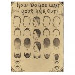 Barber Shop Tablou Haircut - Material produs:: Poster pe hartie FARA RAMA, Dimensiunea:: A0 84,1x118,9 cm