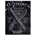 Barber Shop Tablou Haircut - Material produs:: Tablou canvas pe panza CU RAMA, Dimensiunea:: 60x80 cm