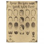 Barber Shop Tablou Haircut - Material produs:: Tablou canvas pe panza CU RAMA, Dimensiunea:: 80x120 cm