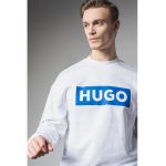 Bluza de trening cu decolteu la baza gatului si logo