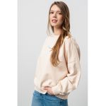 Bluza de trening din bumbac cu maneci cazute