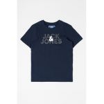 Pijama din bumbac cu logo