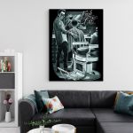 Barber Shop Tablou Fresh Cut - Material produs:: Poster pe hartie FARA RAMA, Dimensiunea:: 60x80 cm