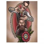 Barber Shop Tablou Shave&#038;Cut Vintage - Material produs:: Poster pe hartie FARA RAMA, Dimensiunea:: 20x30 cm