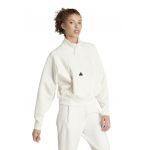 Bluza de trening cu fermoar scurt si buzunare