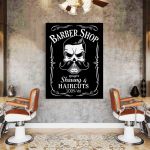 Barber Shop Tablou Shaving - Material produs:: Poster pe hartie FARA RAMA, Dimensiunea:: 30x40 cm