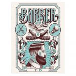 Barber Shop Tablou Shave&#038;Cut Vintage - Material produs:: Poster pe hartie FARA RAMA, Dimensiunea:: 20x30 cm